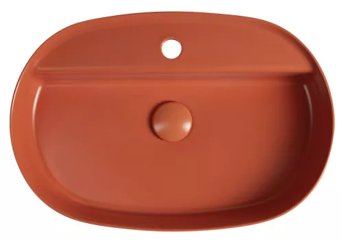 Isvea INFINITY OVAL kerámiamosdó, 60x40cm, terrakotta