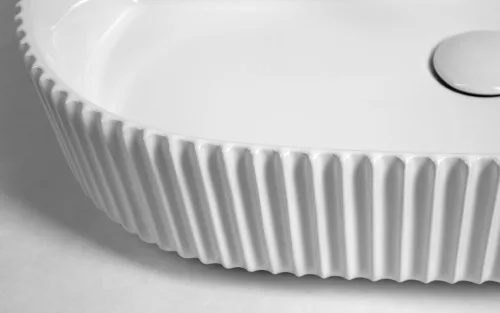 Isvea INFINITY SINTESI kerámiamosdó, 60x40cm, strip fehér