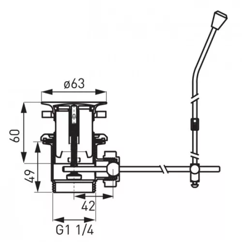 Ferro K39TW műanyag automata leeresztő szett króm (K39TW)