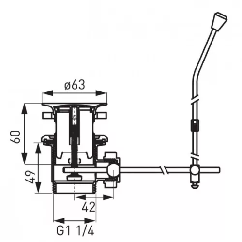 Ferro K39 automata leeresztő szett króm