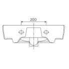 Kolo Rekord szögletes beépíthető mosdó csaplsukkal 50 cm fehér (K91952000)