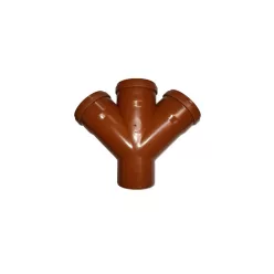   Pipelife PVC lefolyó 3 AGU KERESZTIDOM RAGASZTÓ tokos (KAEAY3X110X45R)