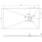 Radaway Kios F lapos zuhanytálca szifonnal 150x90 KF1590-53