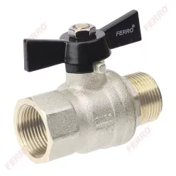   Ferro herkules golyóscsap pillangókarral 40 bar 1/2" fix kb (KMH11)