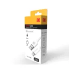 Kodak Töltő-és Adatkábel Apple Eszközökhöz USB - Lightning + MFi 1m 5V/2A