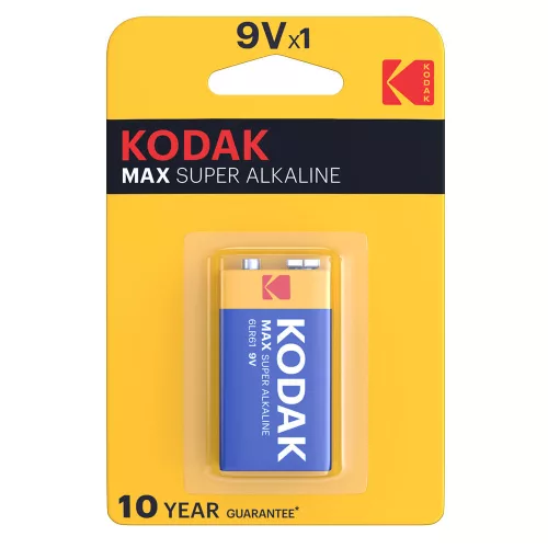 Kodak Max Alkáli Elem 9V B1