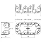 KOPOS KOLIN - Gipszkarton szerelvénydoboz 64mm 2-es gumis 50mm mély (KPL 64-50/2LD NA)