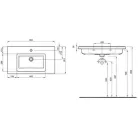 Kolo Twins beépíthető mosdó 50 cm L51950000