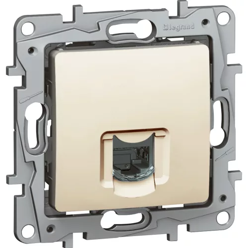 Niloé 1xRJ45 Cat6 UTP aljzat köröm nélkül bézs (664873)