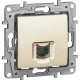 Niloé 1xRJ45 Cat6 UTP aljzat köröm nélkül bézs (664873)