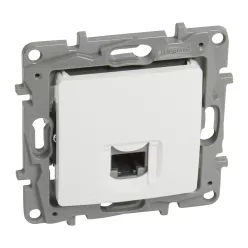 Niloé RJ45 Cat.5 UTP csatlakozóaljzat, fehér (764571)