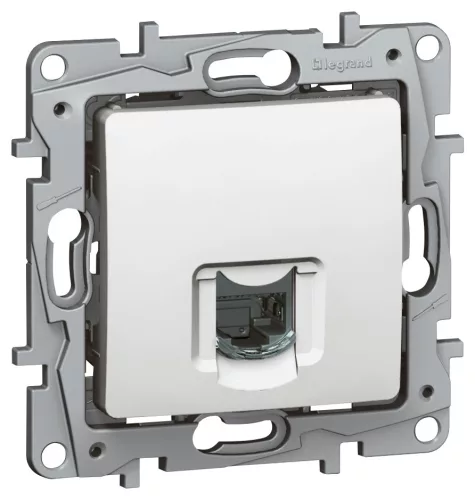 Niloé RJ45 Cat.6 UTP csatlakozóaljzat, fehér (764573)