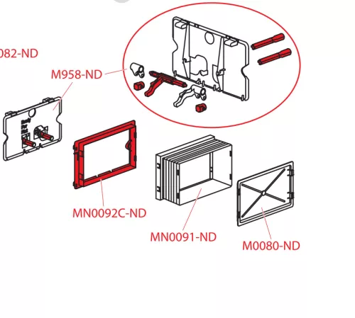 Alca Nyomólap rögzítő keret (M0039-ND)