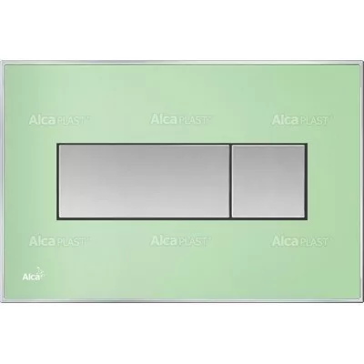 Alcaplast M1372 nyomólap zöld króm (M1372)