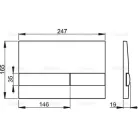 Alcaplast M1710 8 nyomólap fehér fekete (M1710-8)