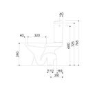 Kolo Idol monoblokkos WC szett hátsó kifolyású M13200000