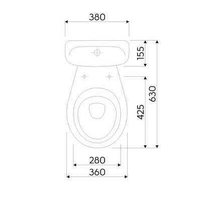 Kolo Idol monoblokkos WC szett hátsó kifolyású M13200000