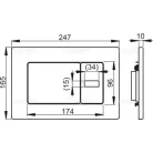 Alcaplast M279S szenzoros nyomólap fém (M279S)