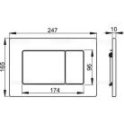 Alcaplast M279 nyomólap fém (M279)