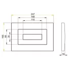 Alcaplast M478 két mennyiséges takarékos nyomólap fekete (M478)