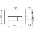 Alcaplast M570 nyomólap fehér M570