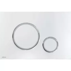 Alcaplast M771 nyomólap fényes matt króm kombináció rajza
