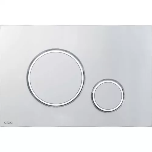 Alcaplast M771 nyomólap fényes matt króm kombináció rajza