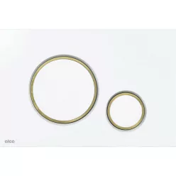 Alcaplast M771 nyomólap fényes matt króm kombináció rajza