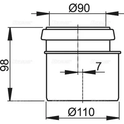 Alcaplast szűkítő készlet 90/110 (M907)