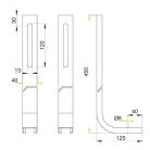 Alcaplast M90 lábak A100-as beépíthető WC tartályhoz (M90)