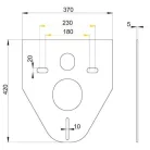 Alcaplast M91 hangszigetelő lemez beépített tartályhoz (M91)