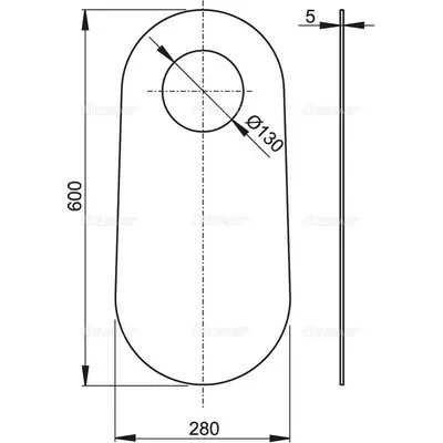 Alcaplast WC és bidé hangszigetelő lemez (M920)