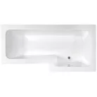 M-Acryl Linea aszimmetrikus kád lábbal 160x70/85 jobbos MAC-12143 rajza
