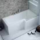 M-Acryl Linea aszimmetrikus kád lábbal 160x70/85 jobbos MAC-12143