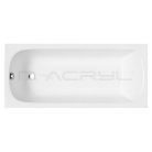 M-Acryl Mira egyenes kád akril 160x70 cm MAC-12194 műszaki rajz