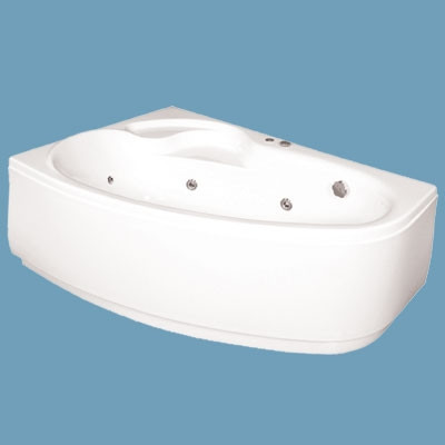 M-acryl DARIA kád előlap 160 cm-es fehér balos (MAC-12207)