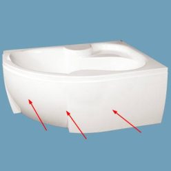 M-acryl Azalia kád előlap 150 cm jobbos (MAC-12226)