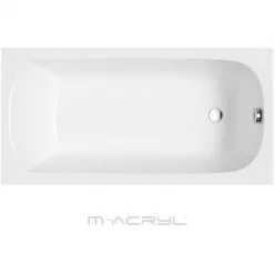 M-ACRYL Mira akril egyenes kád lábbal 170x75 MAC-12368 rajza