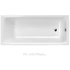 M-ACRYL Eco egyenes kád lábbal 160x70 fehér MAC-12381 rajza