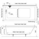M-ACRYL Eco egyenes kád lábbal 160x70 fehér MAC-12381 kép