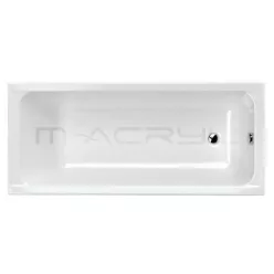 M-Acryl Eco egyenes kád akril 150x70 MAC-12380 műszaki rajz