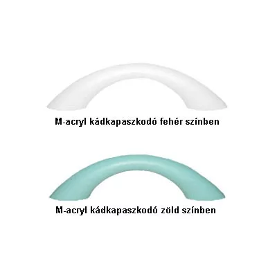 M-acryl kádkapaszkodó fehér színben (MAC-15100)
