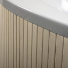 M-Acryl trópusi fa előlap sarokkádhoz fehér MAC-20136