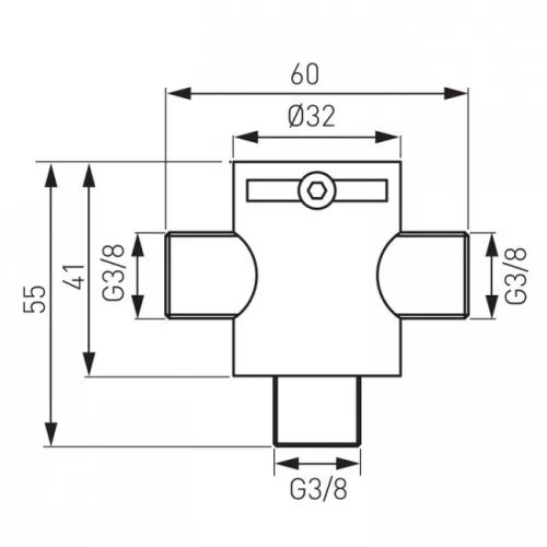 Ferro mechanikus keverőszelep 3/8 col MM10