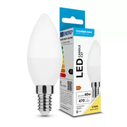   Modee Lighting LED Izzó Gyertya (Candle) 4,9W E14 200° 2700K (470 lumen) ERP