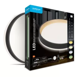   Modee Mennyezeti LED Lámpa CLGBK 30W 3CCT+RGB D390mm +rem (2000 lumen) ERP