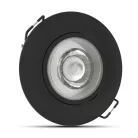 Modee LED Mélysugárzó Kerek 4,8W 4000K IP20 D80xH32mm ROT (420 lumen) fekete ERP