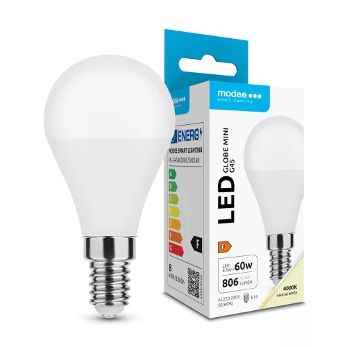 Modee Lighting LED Izzó Globe Mini G45 8,5W E14 200° 4000K (806 lumen) ERP