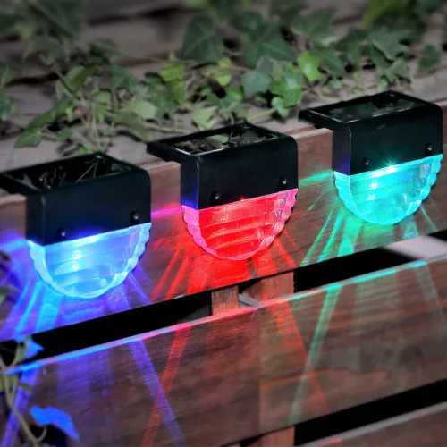 Modee Lighting LED Szolár Napelemes Fali Lámpa WS109 RGB (2db/doboz)