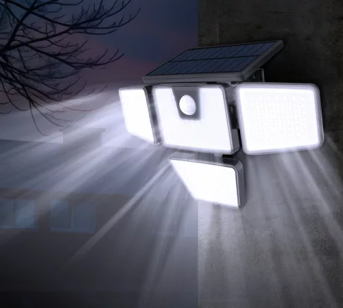 Modee Lighting LED Szolár Napelemes Reflektor WS138 + sensor (750 lumen)